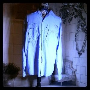🍎 NWOT Columbia Blue LS Fishing Shirt
